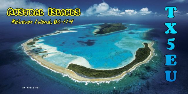 DX: TX5EU – Austral Islands