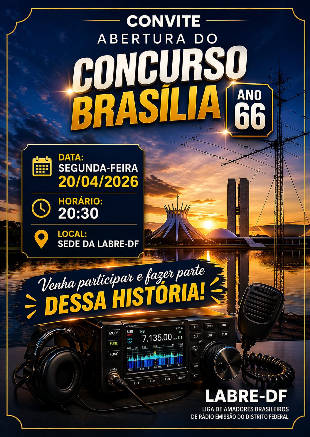 Cerimônia de abertura do Concurso Brasília Ano 66