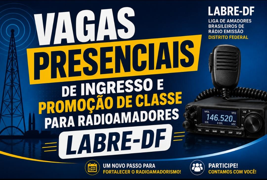 Provas presenciais para ingresso no radioamadorismo, assim como para promoção de classe C para B e de B para A.