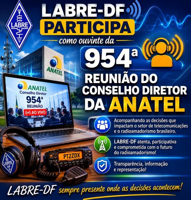 LABRE-DF acompanha a 954ª Reunião do Conselho Diretor da Anatel