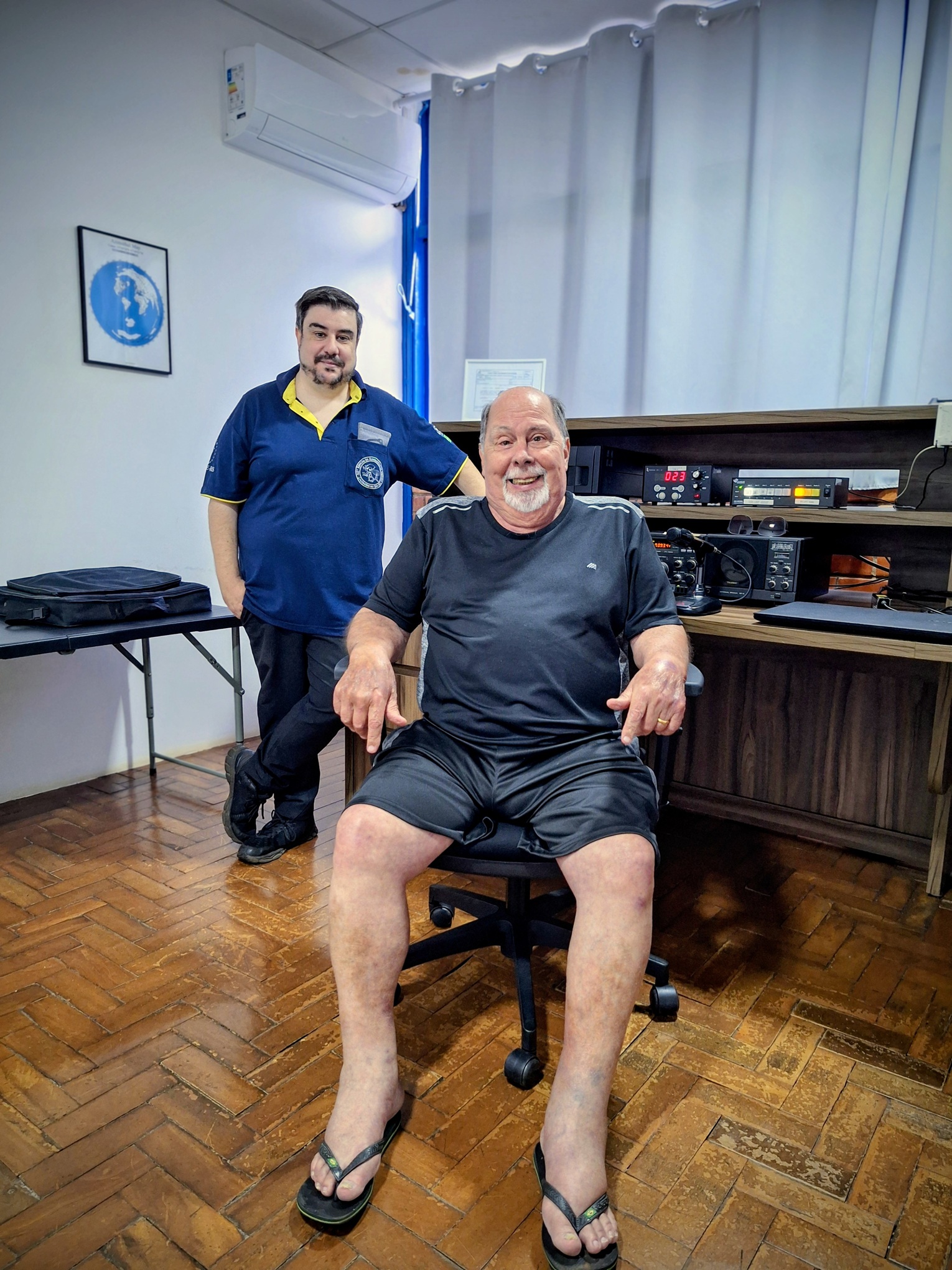 Paulo Ramiro Perez Toscano (PY3AX) retorna à sede da LABRE-DF para mais uma edição da Rodada Ponto de Contato
