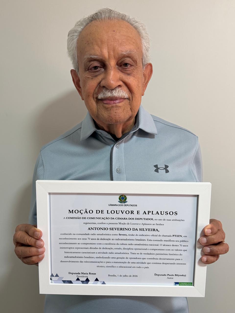 Homenagem ao nosso querido amigo Antônio Severino da Silveira – PT2ZN
