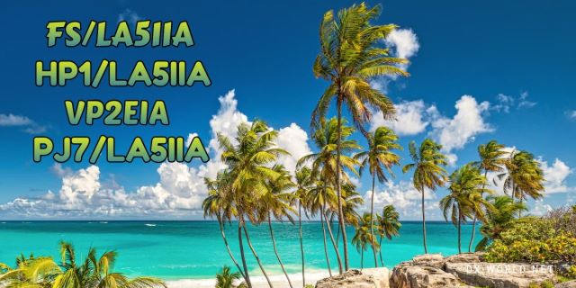 DX: LA5IIA + VP2EIA - Caribbean Tour