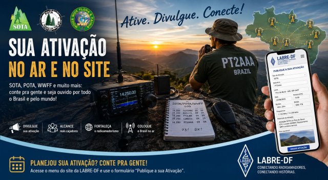 Novidade no Site da LABRE-DF: Publique a sua Ativação