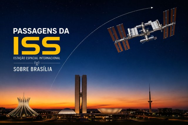Passagens de Rádio da Estação Espacial Internacional sobre Brasília: 20/08/2026
