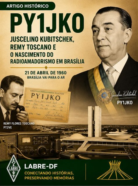 PY1JKO: Juscelino Kubitschek, Remy Toscano e o Nascimento do Radioamadorismo em Brasília