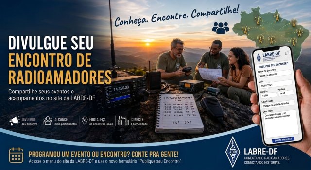 Novidade no Site da LABRE-DF: Divulgue o seu Encontro