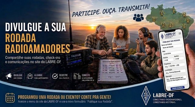 Novidade no Site da LABRE-DF: Divulgue a sua Rodada