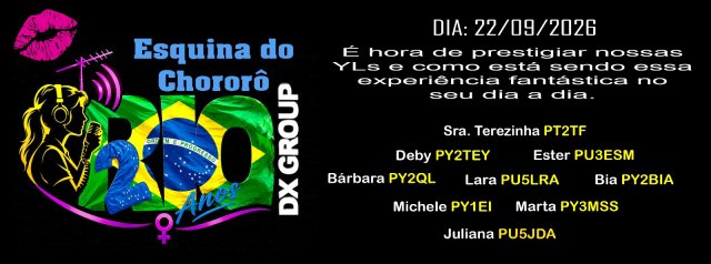 Esquina do Chororô: Edição Especial em Homenagem às YLs do Rio DX Group