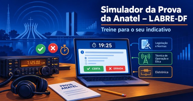 Simulador da Prova da Anatel – LABRE-DF: chegou a hora de treinar para o seu indicativo